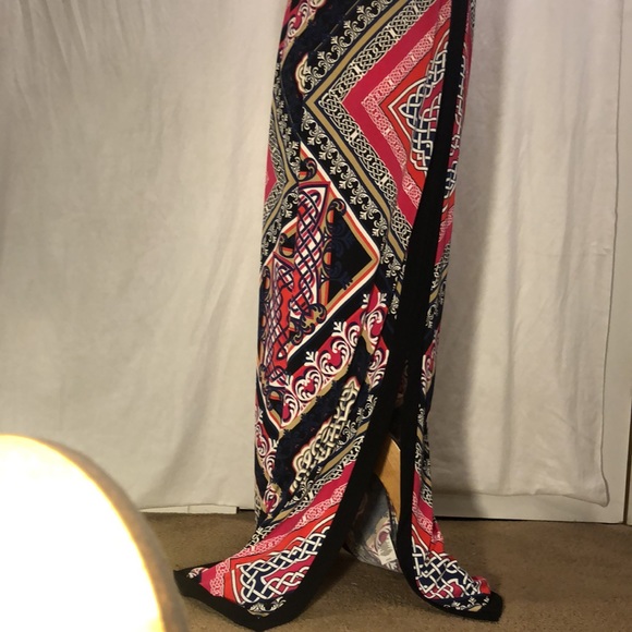 Laundry By Shelli Segal Multi patterned Dress w/Front Split! Fits like 6-8 or M. - Picture 7 of 8